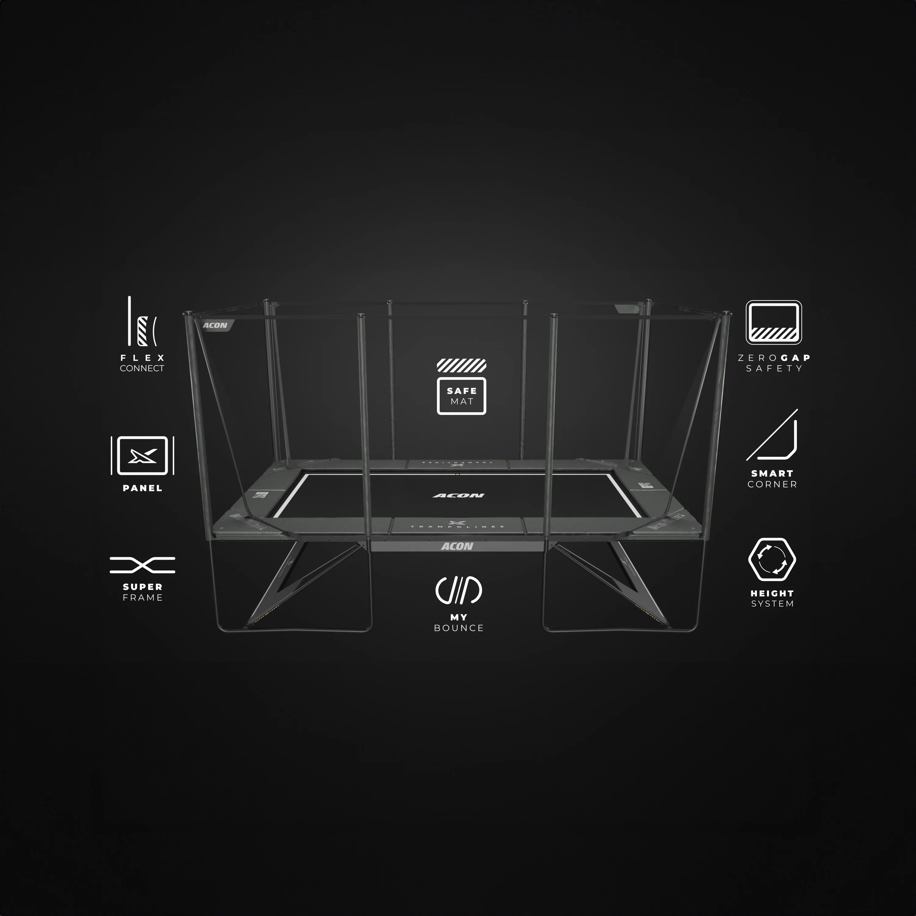 Acon X 17 Trampoline mit Netz - Image 5