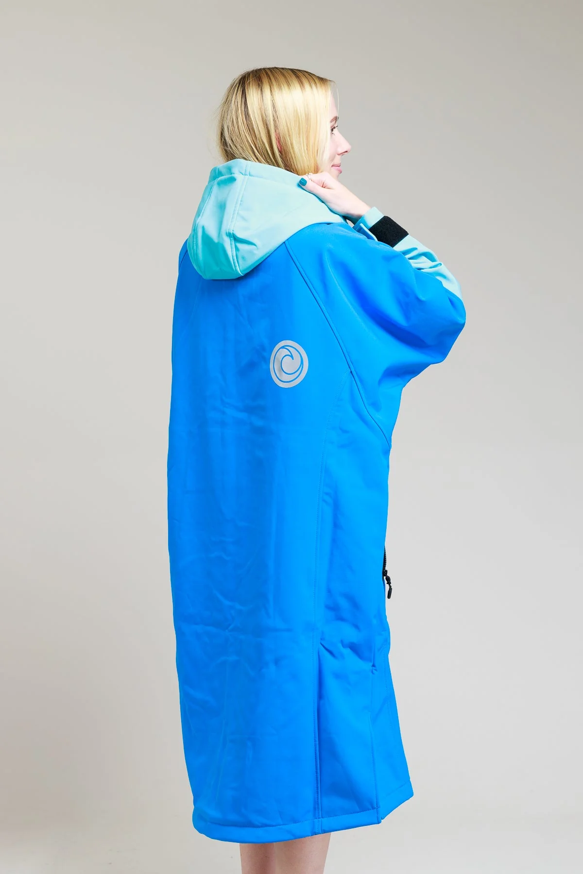 White Water Adults Soft Shell Robe - Cobalt Blue - Image 7