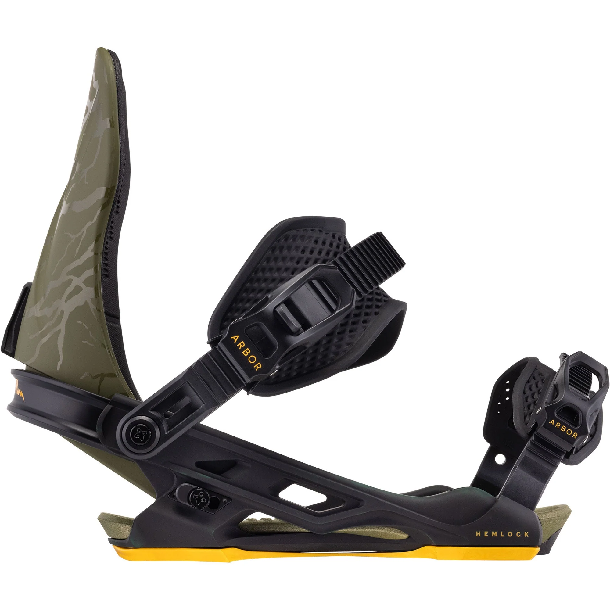 ARBOR Hemlock Snowboardbindung 2025 Black Military - Image 4