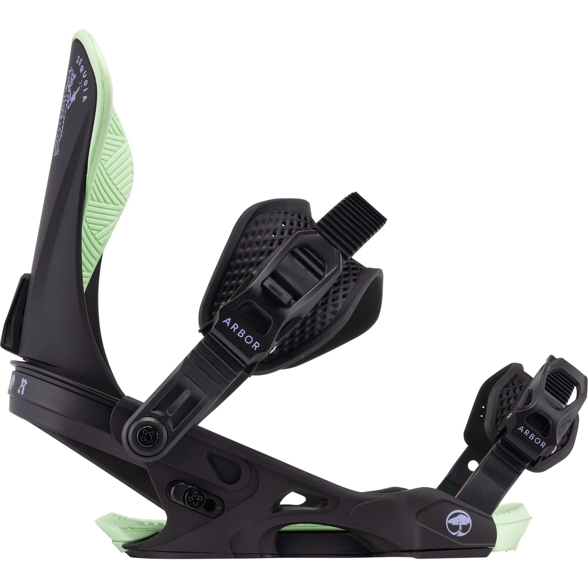 ARBOR Sequoia Snowboardbindung 2025 Black Mint - Image 3