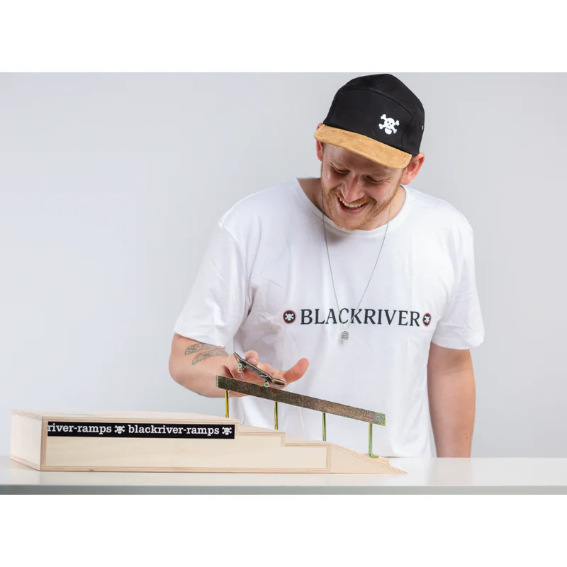 Blackriver Fingerboard Stairset gold Square Rail - Image 2