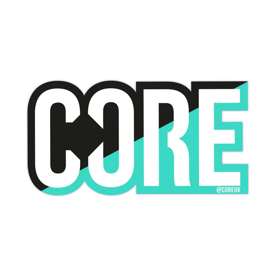 Core Classic Scooter Sticker Teal/Black