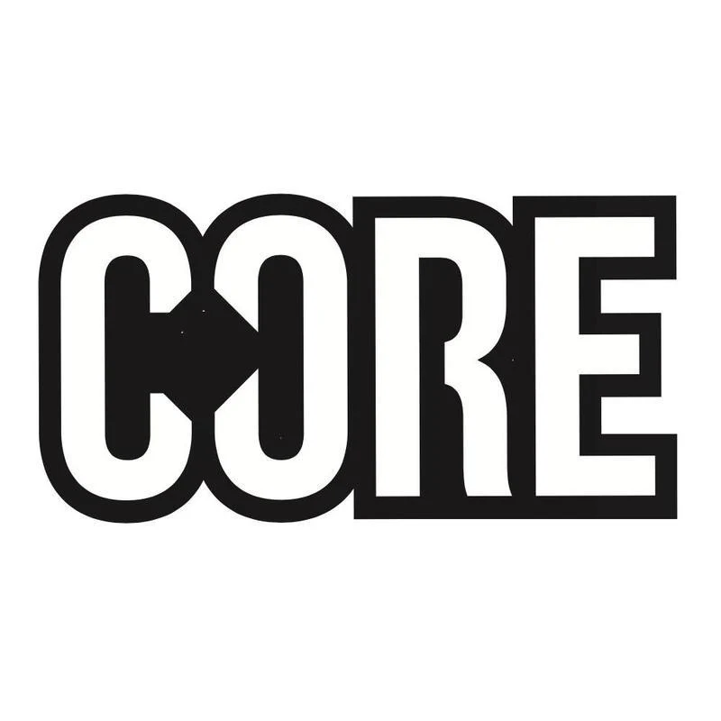 Core Classic Scooter Sticker Black