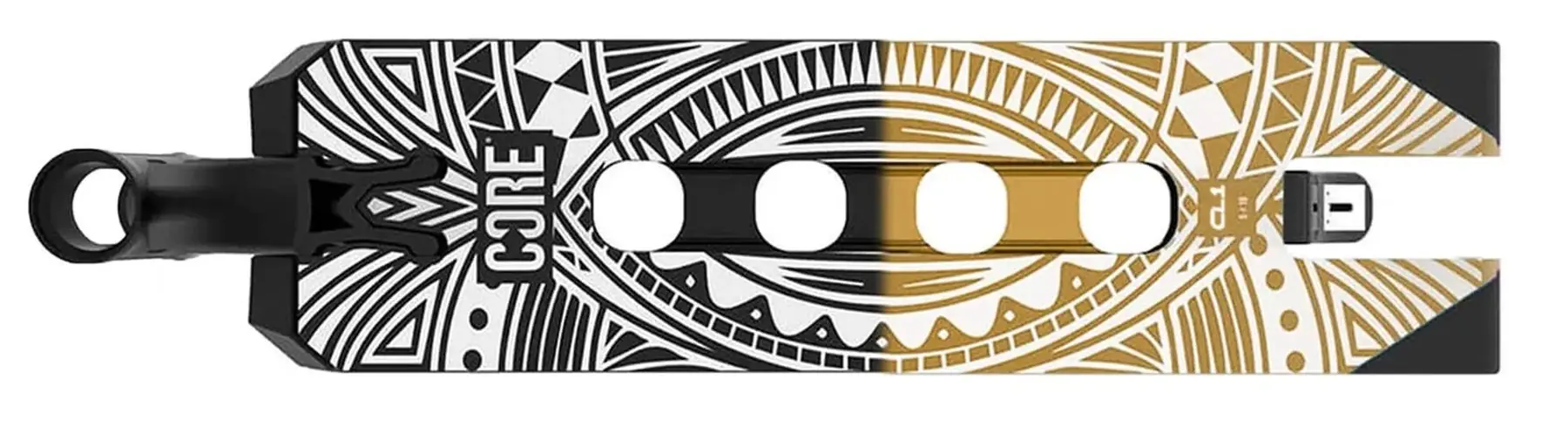 CORE Scooter Stunt Deck CL1 19" Black/Gold - Image 3