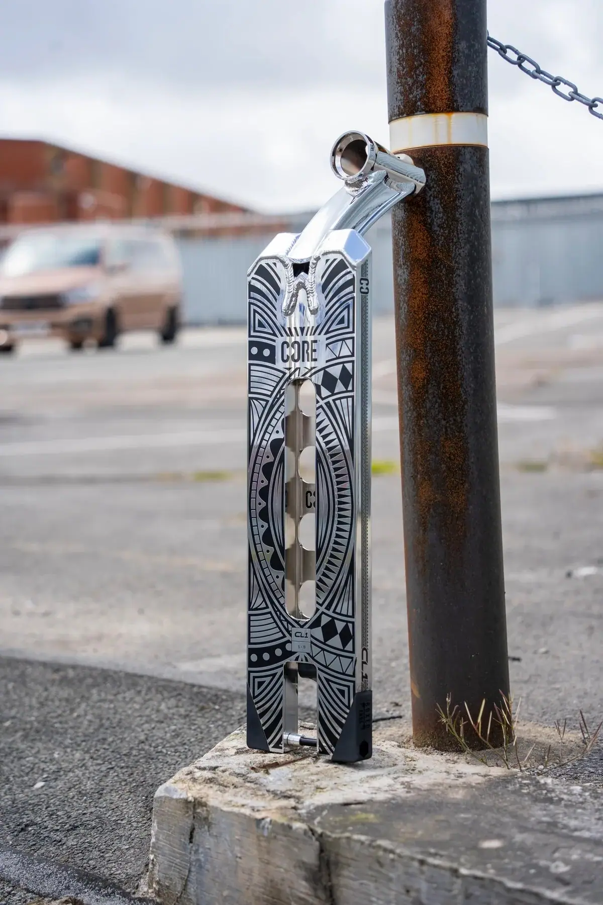 CORE Scooter Stunt Deck CL1 19" Chrome - Image 4
