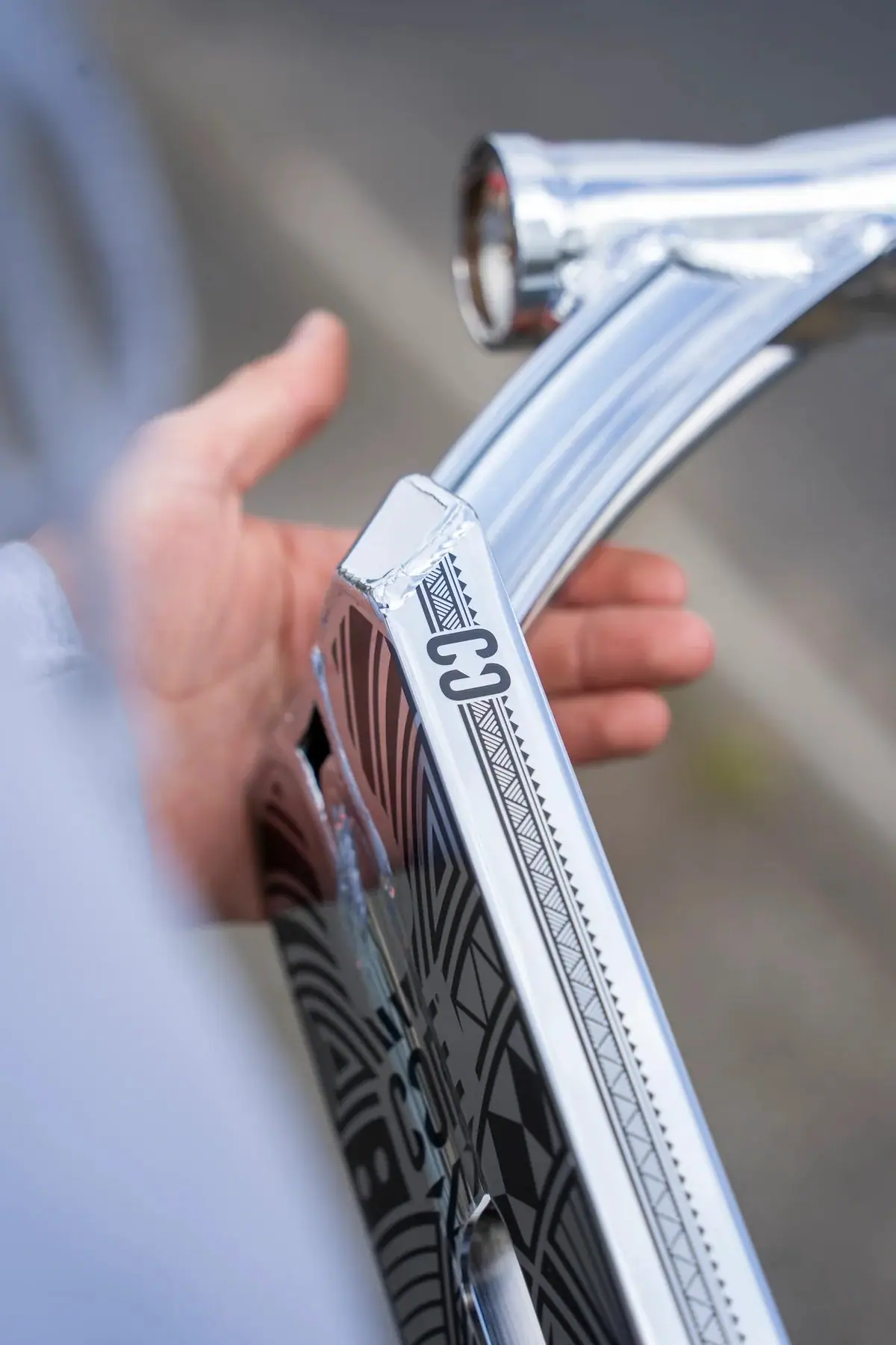CORE Scooter Stunt Deck CL1 19" Chrome - Image 6