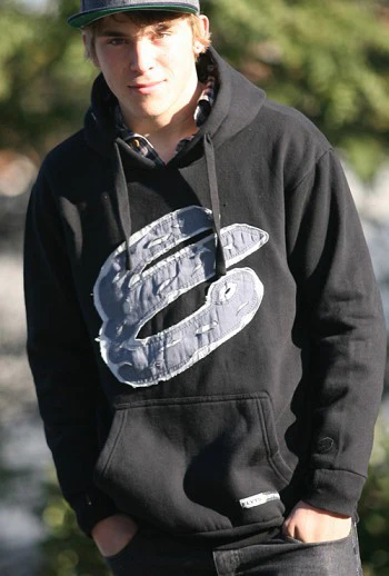Elyts Hooded Distressed black