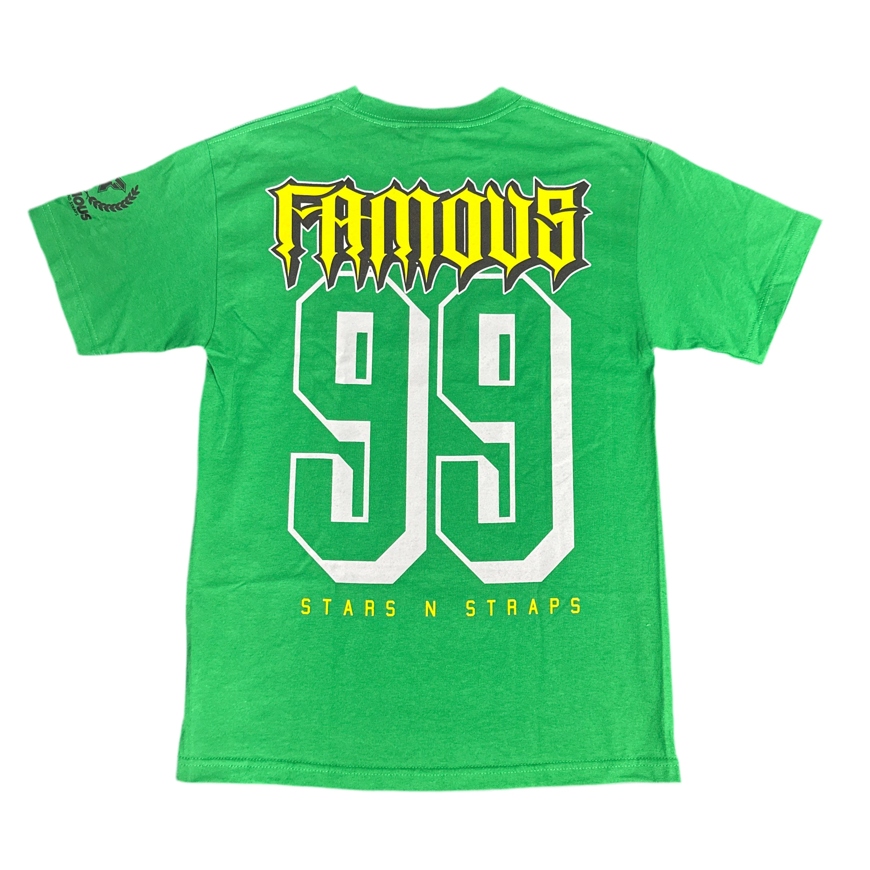 Famous T-Shirt 99 Backprint Logo green - Image 2