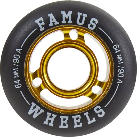 Famus Fast Aggressive Wheels 64mm gold