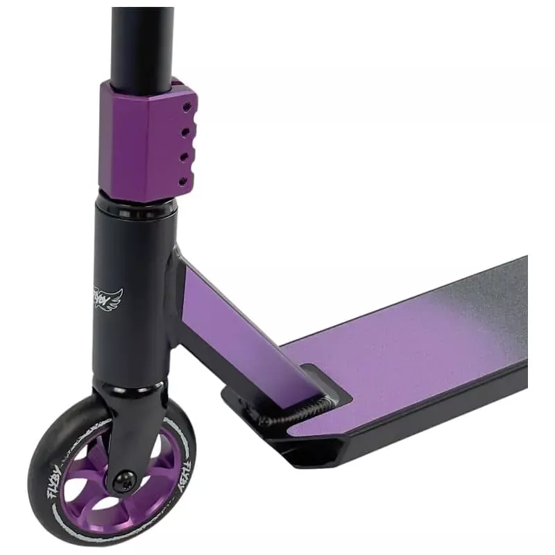 Flyby Air V2 Complete Pro Scooter Black/Purple - Image 3