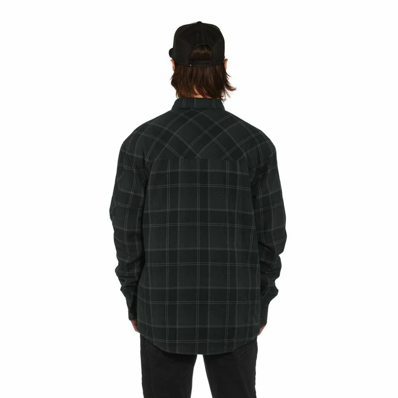 Horsefeathers Insulated Shirt Dough anthracite - Image 4
