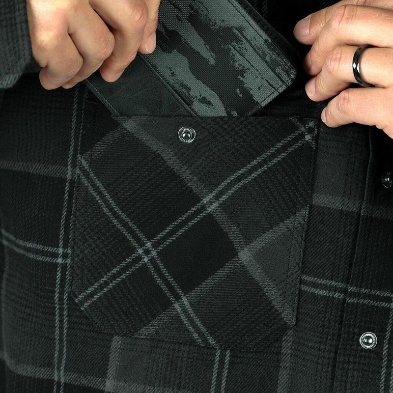 Horsefeathers Insulated Shirt Dough anthracite - Image 6