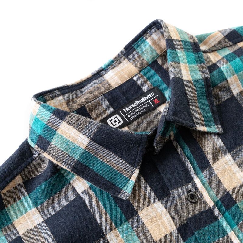 Horsefeathers Shirt Melvin scuba blue - Image 6