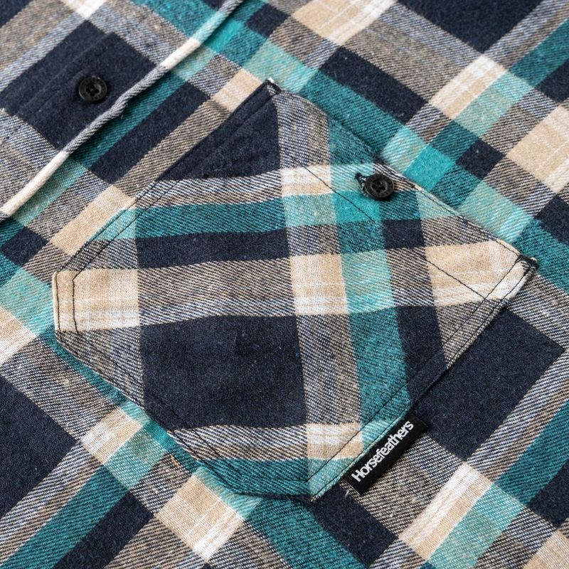 Horsefeathers Shirt Melvin scuba blue - Image 7