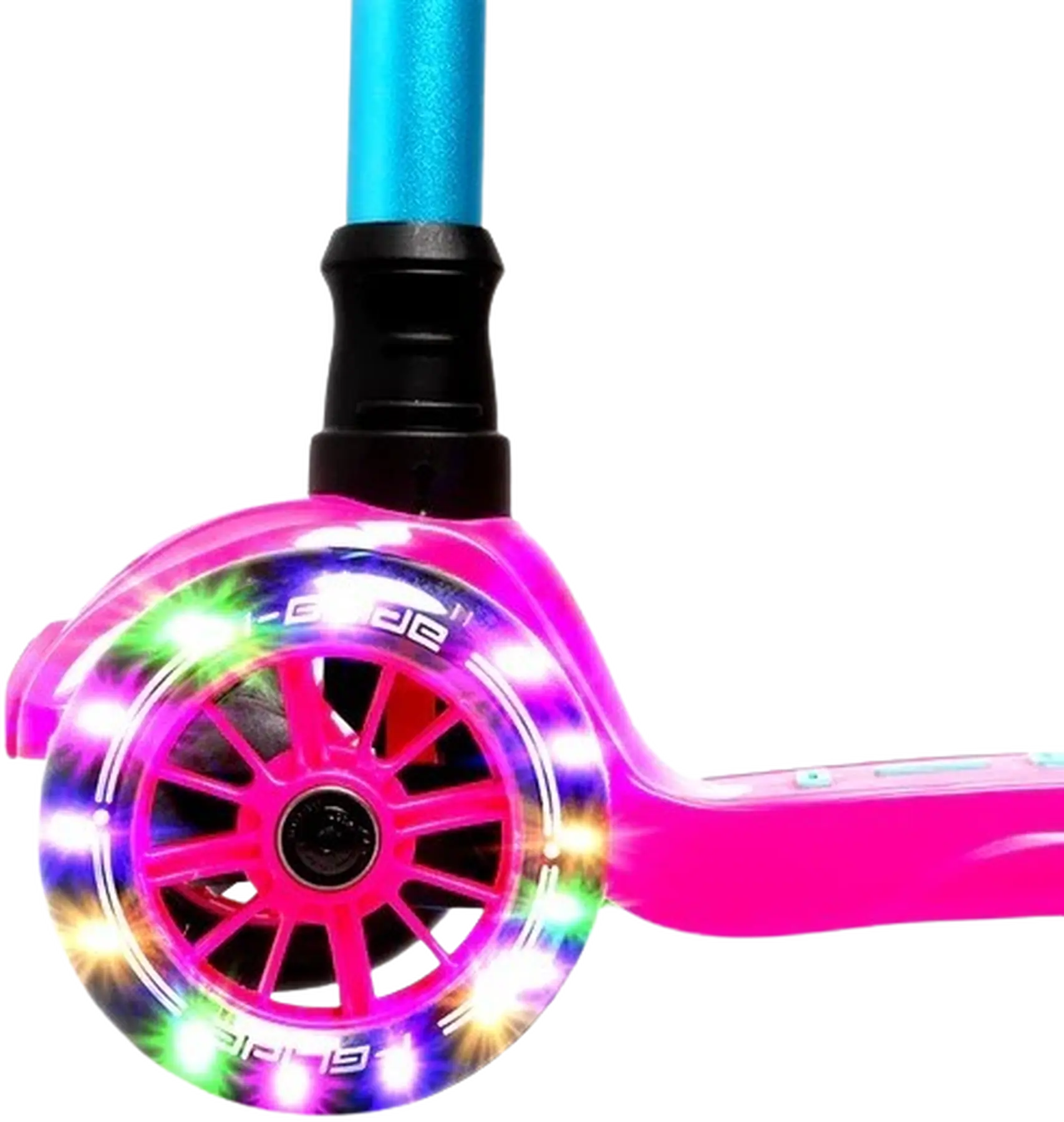 i-Glide Kinder Scooter 3 Rolle Pink/Aqua - Image 3