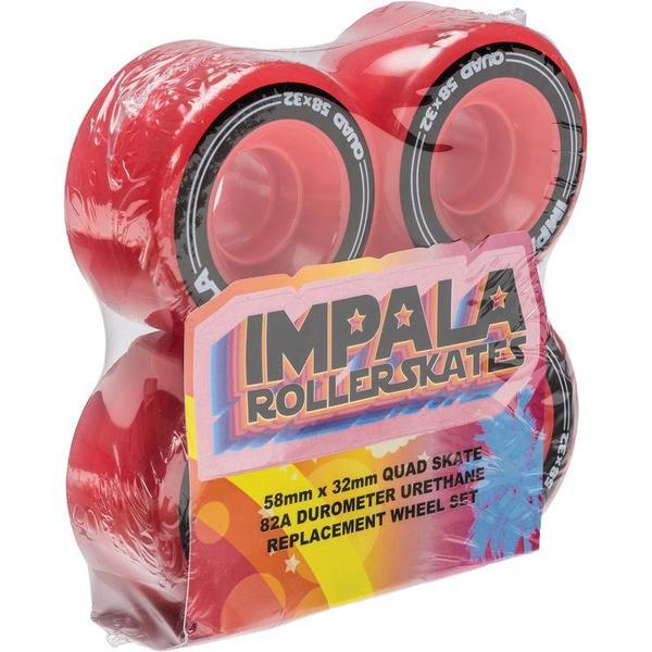 Impala Quad Wheels Red 58mm - Image 2