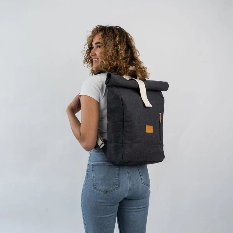 Johnny Urban Backpack Rolltop Adam Medium anthrazit - Image 6