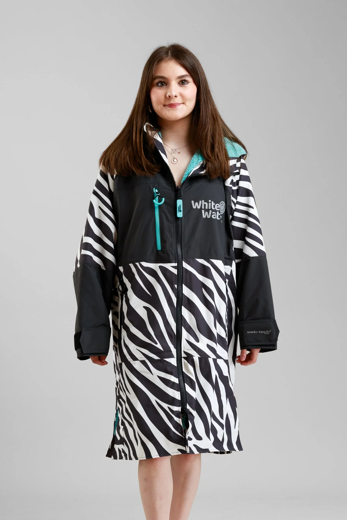 White Water Juniors Hard Shell Robe - Zebra Print- Limited Edition