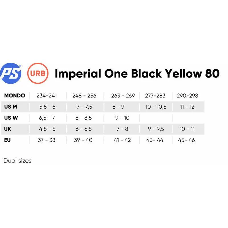 Powerslide Skates Imperial One Black Yellow 80 - Image 9