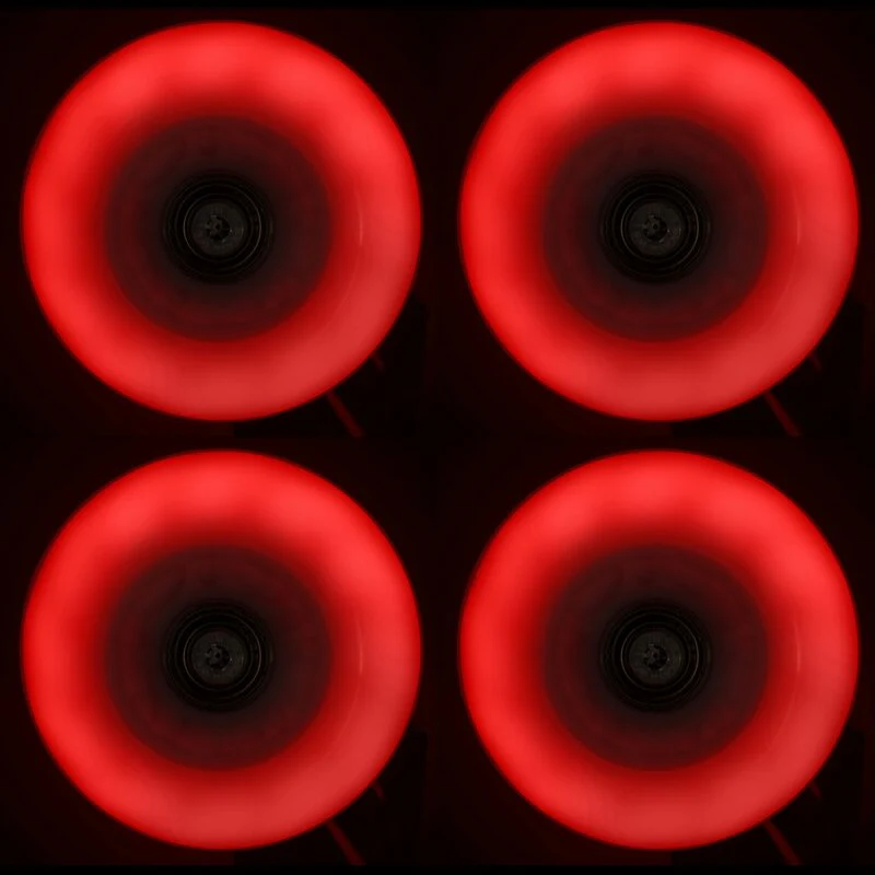 Powerslide Wheels Fothon Rage 76mm 82a red LED - Image 2