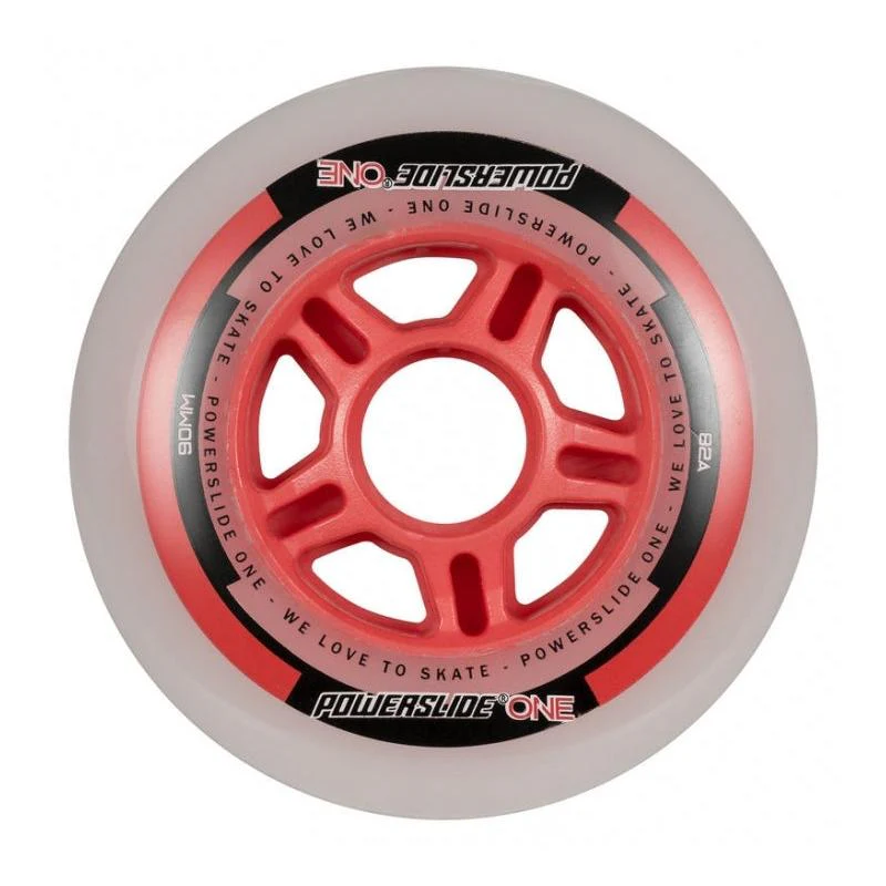 Powerslide Wheels One 90mm with Bearings/Spacer 8-Pack