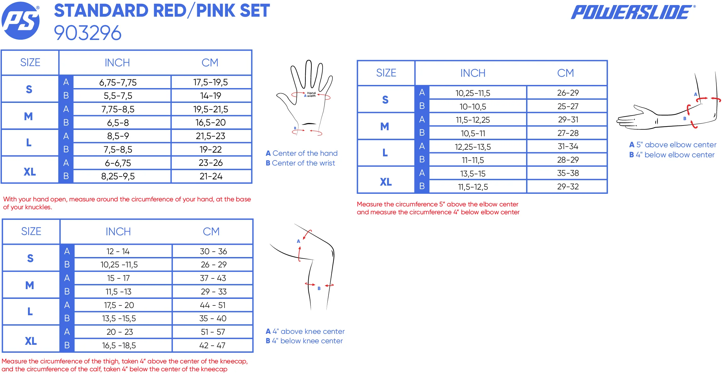 Powerslide PROTECTION Standard Red/Pink Set - Image 4