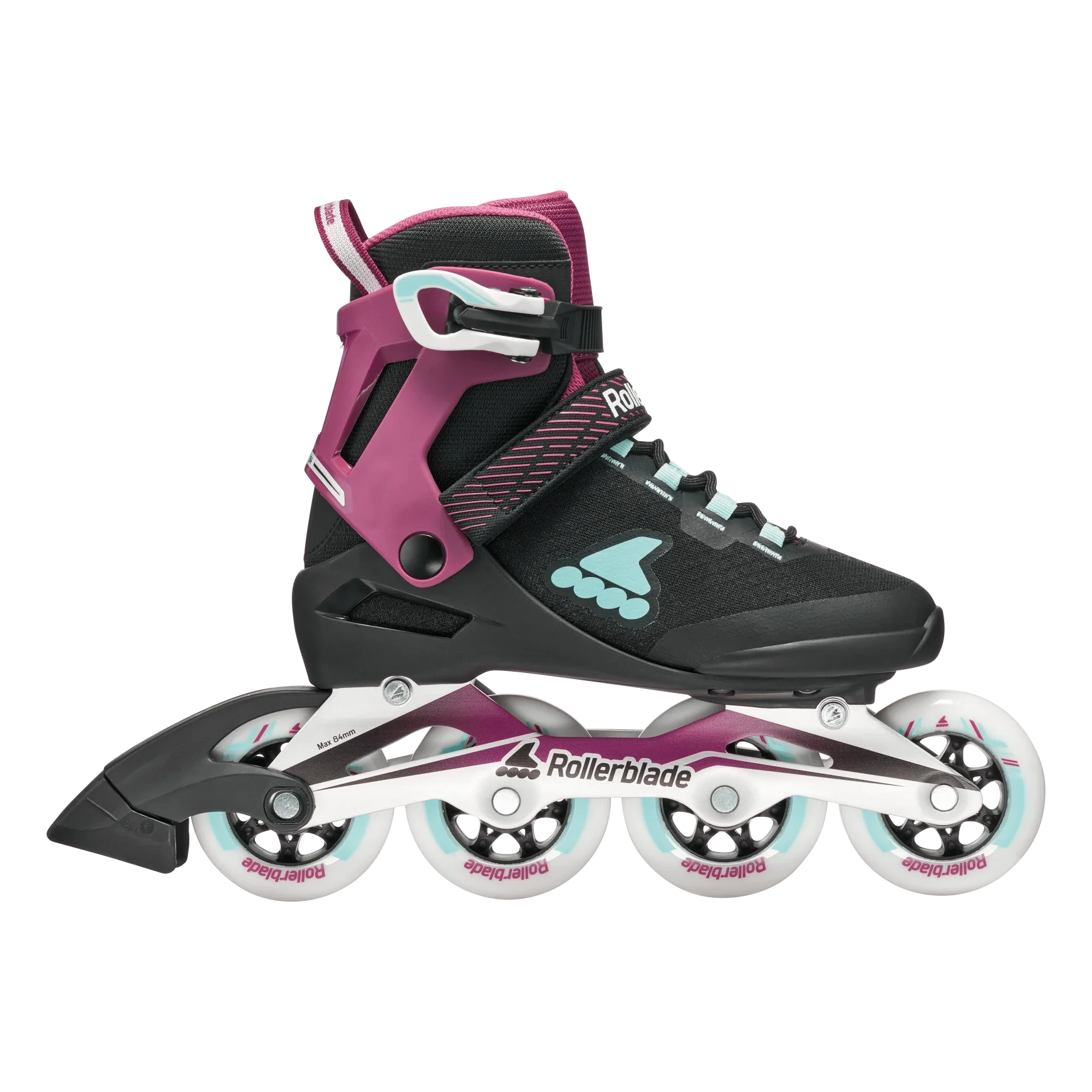 Rollerblade Skates Macroblade 84 BOA W Schwarz/Burgund/Ozeangrün - Image 4