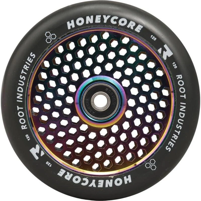 Root Industries Honeycore Wheels 120mm black/neochrome - Image 2