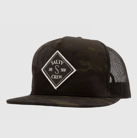 Salty Crew Tippet Trucker Cap multicam/black