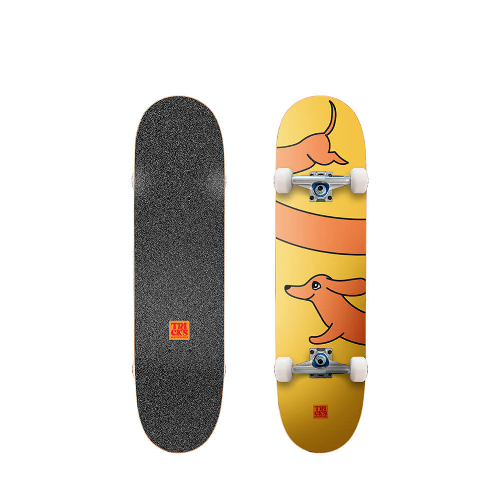 Tricks Complete Midi Skateboard Dachshund 7.5"