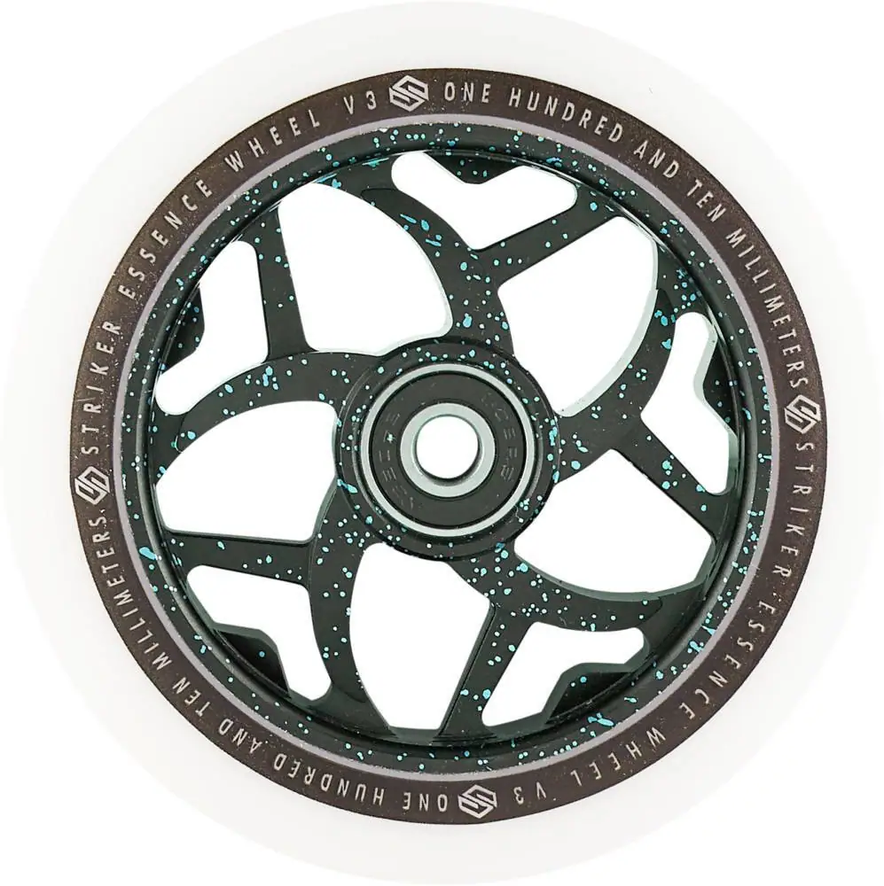 Striker Essence Wheel V3 Splash White PU - Black/Green