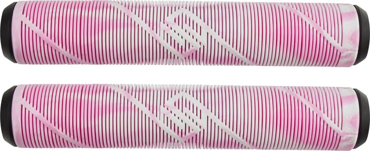 Striker Stunt Scooter Grips Thick Logo weiß/pink