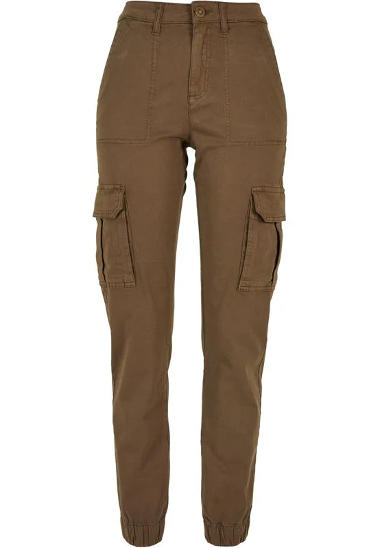Urban Classics Ladies Cotton Twill Utility Pants olive - Image 6