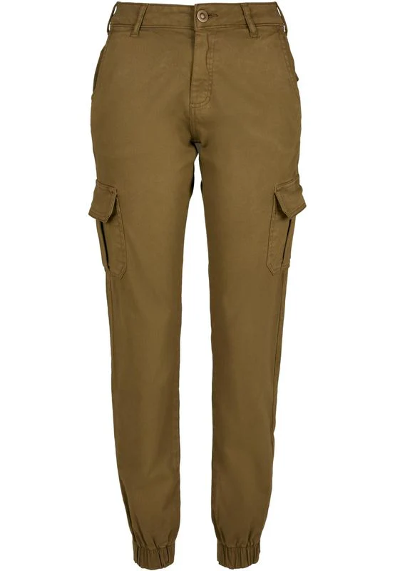 Urban Classics Ladies High Waist Cargo Pants summerolive - Image 6