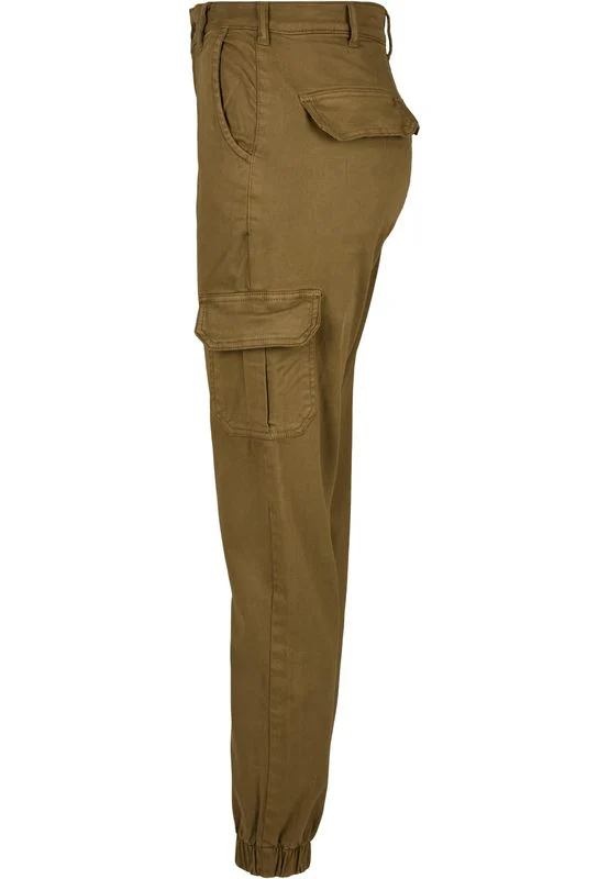 Urban Classics Ladies High Waist Cargo Pants summerolive - Image 8